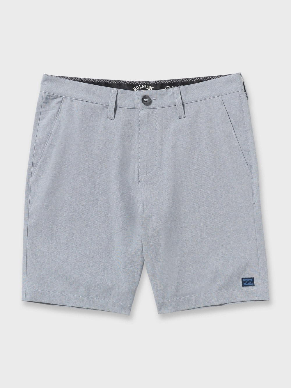 Billabong Men's Light Gray Flat Front Hybrid Shorts